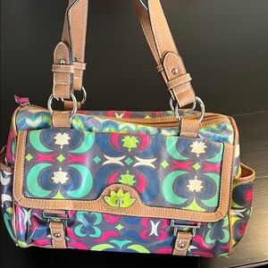 Stylish Multicolor Lily Bloom Handbag